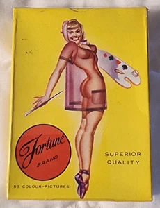 VINTAGE 1950's FORTUNE BRAND RISQUE PLAYING CARDS No. 404 STILL SEALED - Picture 1 of 11