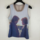 The Breakfast Club Tank Top Womens Large Beige Graphic Scoop Neck Sleeveless