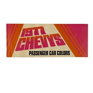 Original 1977 Chevrolet PKW Außenfarben Auswahl OEM Prospekt - Bild 1 von 4