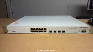 3com 3812 3C17401 Switch 12-port 10/100/1000 Gigabit 4x SFP Ports + RACK EARS - Afbeelding 1 van 3