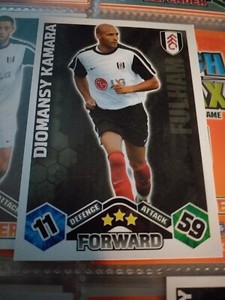 Topps Match Attax 2009/10 Player Card FULHAM DIOMANSY KAMARA UK SELLER