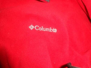 Columbia 1/4 Zip Pullover Fleece Sweater Mens 2XL  REd Fleece long sleeve NICE - Picture 1 of 5