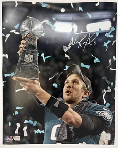 Nick Foles Signed Philadelphia Eagles SB LII 16x20 Photo Fanatics 078 - Picture 1 of 3