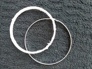 Embroidery Hoop, 6" Round, Metal Spring Tension, Fabric Wrap Lining - Picture 1 of 4