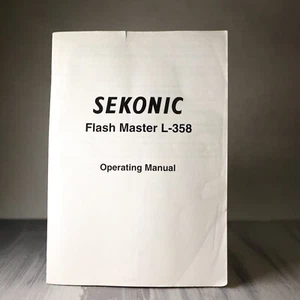Sekonic L-358 User Instruction Guide  Manual - Picture 1 of 1