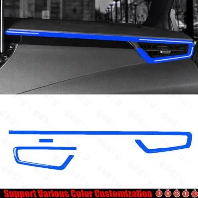 2019-2023  For Toyota Corolla Bright Blue Central Console Instrument Strip Trim - Image 1 of 3