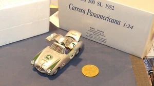 E245 CMC 1952 Mercedes-Benz 300SL #4 Carrera Panamericana 1:24 Silver with Coin - Picture 1 of 12