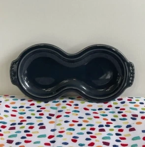 Fiestaware Slate Figure 8 Tray Fiesta Retired Gray 10 inch Serving Tray - Picture 1 of 5