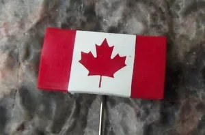 Dominion of Canada Maple Leaf National Canadian Flag Official Plastic Pin Badge - Picture 1 of 6