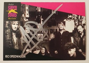 Kevin Cronin of REO Speedwagon Signed Super Stars MusiCards Card #225 LEGEND RAD