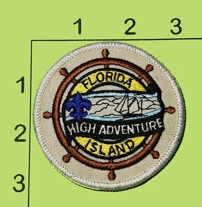 Florida High Adventure Patch Island Vintage Embroidered Iron On - Picture 1 of 1