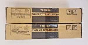 Original neue X2 Toshiba TK-10 22569346 schwarze Tonerkassette - Bild 1 von 8