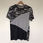 Pep&Co Mens Grey Camouflage Round Neck Pre-Owned T -Shirt Size Medium