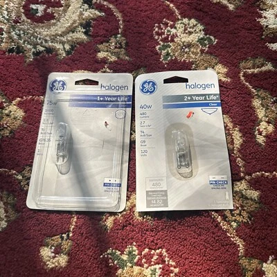 GE T4 Bulbs (2) - 40w & 75w - Image 1 of 3