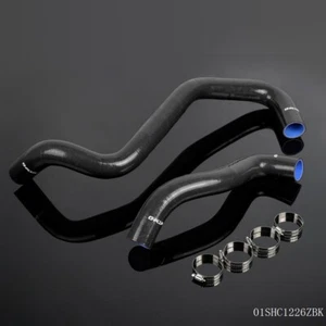 Black Silicone Radiator Pipe Fit For Ford Super Duty 7.3L Powerstroke Diesel U - Bild 1 von 12