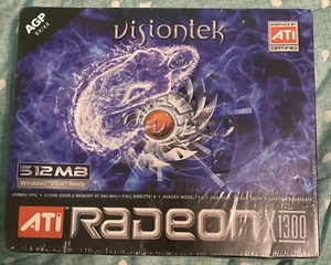 Visiontek Radeon X1300 / 512MB GDDR2 / AGP 8x / DVI / VGA / HDTV / Video Card - Picture 1 of 5