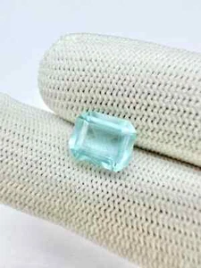 Aqumarine, natural aquamarine gemstone, faceted aquamarine 2.85 Ct 10x8x5 mm - Picture 1 of 6