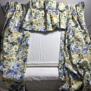 Tende personalizzate Valance pizzico floreale plissettato foderato nucleo casetta pesato - Foto 1 di 14