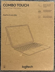 Logitech Combo Touch Keyboard Case for iPad Pro 11-inch (M4) Open Box New - Picture 1 of 6