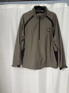 Men’s Size L Cutter&Buck Waterproof Windbreaker CBWeatherTec light Brown Jacket - Picture 1 of 14