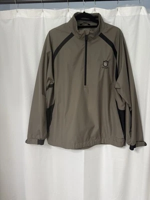 Men’s Size L Cutter&Buck Waterproof Windbreaker CBWeatherTec light Brown Jacket - Image 1 of 4