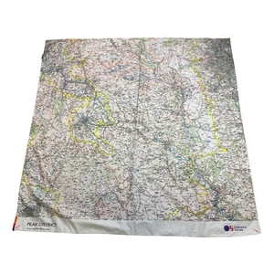 Ordinance Survey Peak Distrikt Picknickdecke Yorkshire Sheffield Stoff Matte - Picture 1 of 14