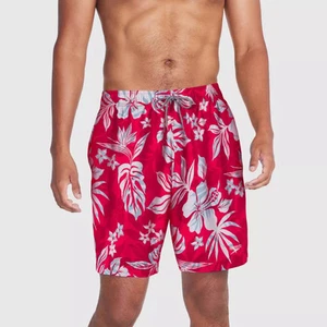 Speedo Men's Swim Trunks Swimwear UPF 50+ 7" Floral Print Shorts - Picture 1 of 9