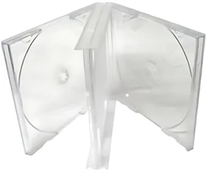 100 Clear Quad 4 Disc CD Jewel Case - Picture 1 of 1