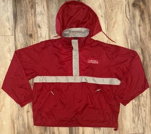 Chaqueta cortavientos vintage de la Universidad de Cornell con capucha para hombre XL suéter rojo - Imagen 1 de 22