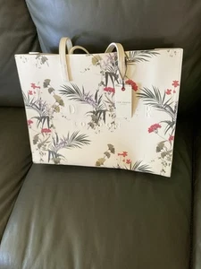 NWT Ted Baker Handbag/tote Bag Off White Floral. - Picture 1 of 5