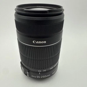 Canon EF-S 55-250mm f/4-5.6 IS Lens NICE for Digital EOS 90D 80D 70D T8 T7 T5 7D - Picture 1 of 4