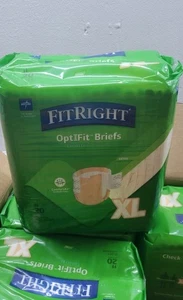 4 Packungen Medline FitRight Inkontinenz Windelslips Erwachsene GR: XL 80 Stück - Bild 1 von 7