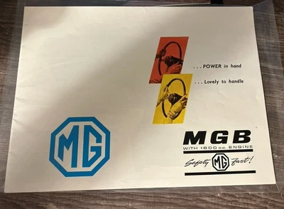 1962 MG MGB Brochure Original - Image 1 of 4