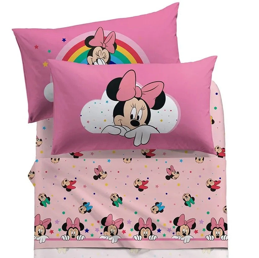 Completo letto UNA PIAZZA Caleffi  Disney Art. Minnie Rainbow N°169 - Immagine 1 di 1