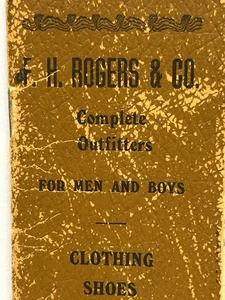 Fred H Rogers & Co, Barre Vermont 1909 Ledger Book Antique Advertising - Picture 1 of 7