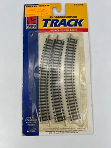 Life-Like #7800 N Scale 9 3/4" Radius Curved Track Set of (3) w/ Original Box - Picture 1 of 2