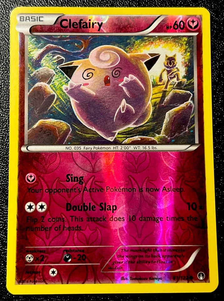Clefairy 81/122 LP Reverse Holo Trippy Hypno Art Discontinued Fairy Type Pokemon - Image 1 of 1