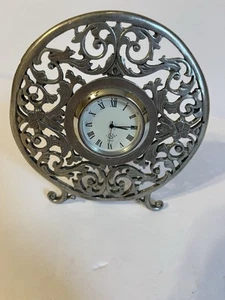 Lenox kirk stieff pewter Table Clock - Picture 1 of 5