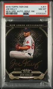 2015 Topps Tier One Joe Kelly New Guard Auto Bronze #NGA-JKY (/25) (PSA 8) - Picture 1 of 1