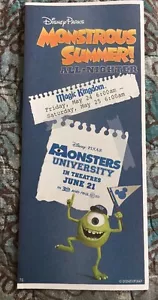 NEW Disney Magic Kingdom 24 Hour Monstrous Summer Monsters Times Guide - Picture 1 of 1