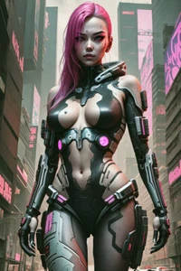 IMPRESIÓN ARTÍSTICA ESTILO CÓMIC HÉROE CIBERPUNK SEXY MUJER DAMA FOTO PÓSTER B178 - Imagen 1 de 4
