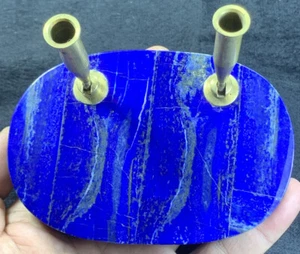 Hand Made Lapis Lazuli With Marble Pen Holder. - Picture 1 of 12