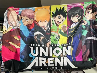 Official Union Arena Store Decoration Banner Flag Bleach Hunter Jujutsu Bandai - Image 1 of 2