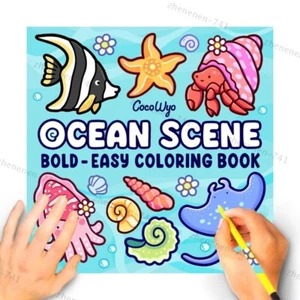 Ocean Scene: Malbuch für Erwachsene und Kinder, mutige und einfache Motive DE - Bild 1 von 7