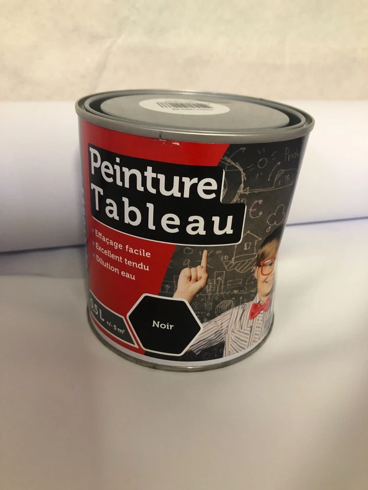 POT DE PEINTURE POUR TABLEAU NOIR A CRAIE 0,5L DE MARQUE BATIR - Photo 1/1