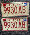 SET OF ALASKA LICENSE PLATES - 1976/82 - 9930AB