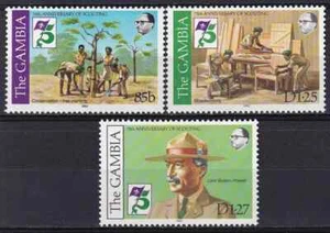 Gambia 1982 Yvert No. Boy Scouts 438/40 MNH VF - Imagen 1 de 1