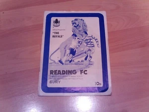 reading v bury programme 1976/77 season with free postage - Picture 1 of 3