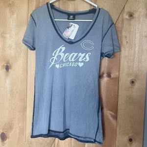 NFL Chicago Bears Damas Camiseta Mujer’s Talla XL Gris Manga Corta Camiseta NUEVO CON ETIQUETAS NUEVO - Imagen 1 de 6