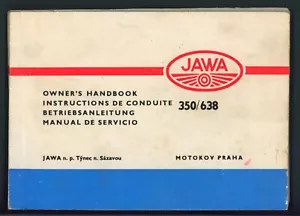 Jawa 350 Twin Type 638 (1990) Factory Issue Owners Riders Manual Hand Book FJ71 - Picture 1 of 17
